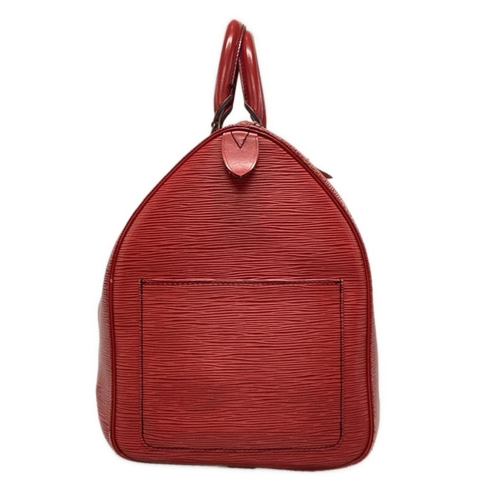 Authentic Louis Vuitton Castilian Red Epi keepall 45 travel unisex duffle bag - Picture 5 of 16